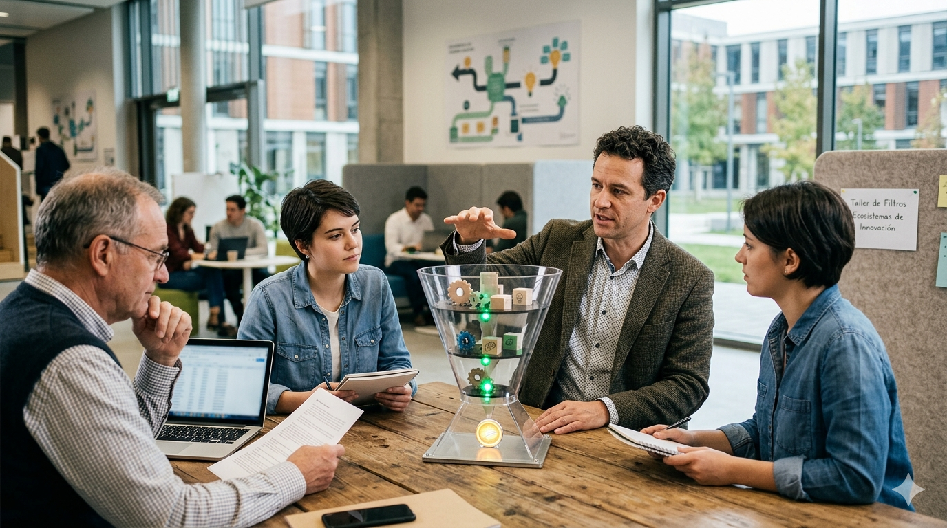 Read more about the article ¿Y si el secreto de los ecosistemas universitarios de emprendimiento efectivos no estuviera en hacer más, sino en filtrar mejor?