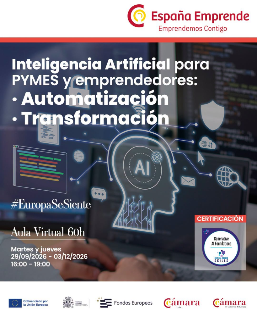 ONLINE: “Inteligencia Artificial para PYMES y Emprendedores”