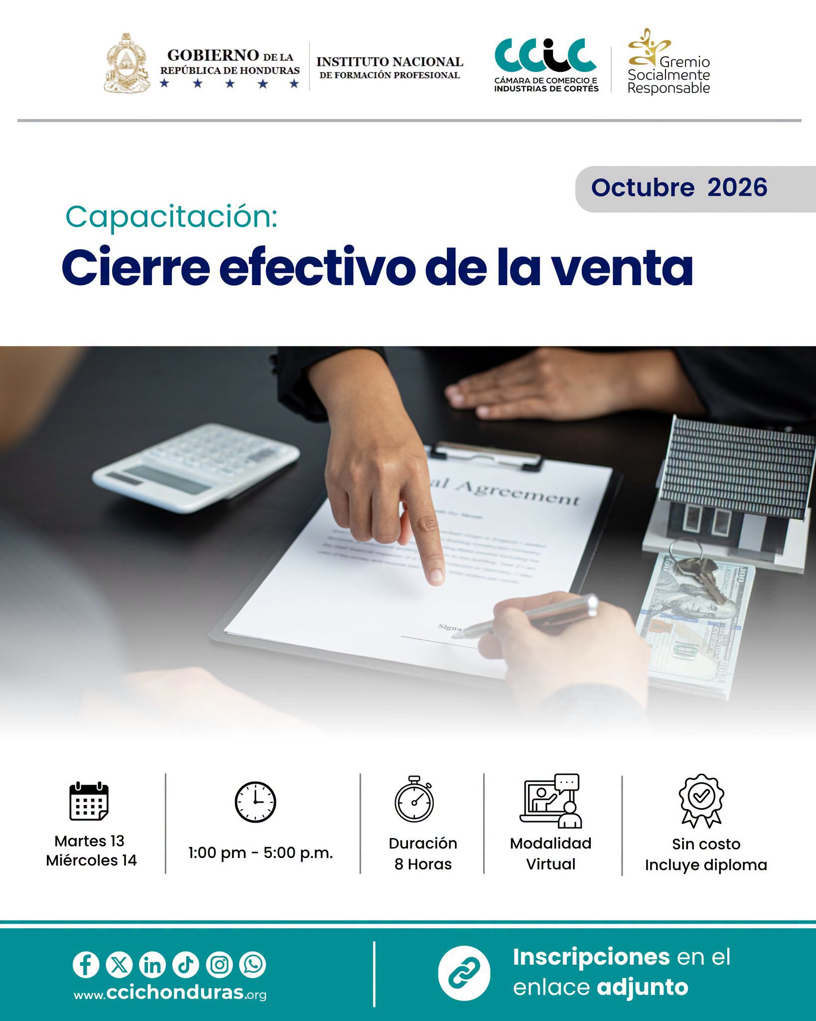 ONLINE: Cierre efectivo de la venta